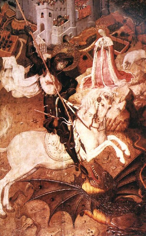 MARTORELL, Bernat (Bernardo) Saint George Killing the Dragon